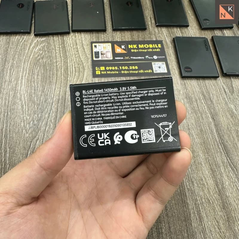 Pin Nokia BL-L4E Zin bóc máy cho Nokia 8210 4G và Nokia 2660 Filp 4G